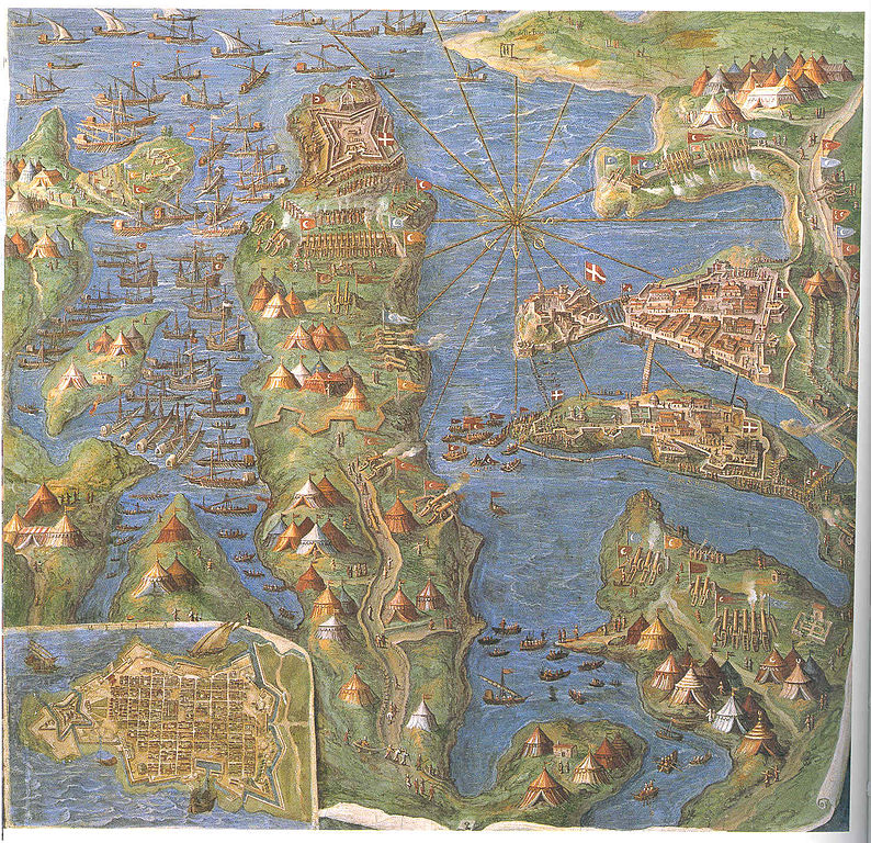 Map of the Siege of Malta by Ignazio Danti